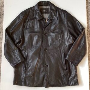 Nicole Miller Black Leather Jacket